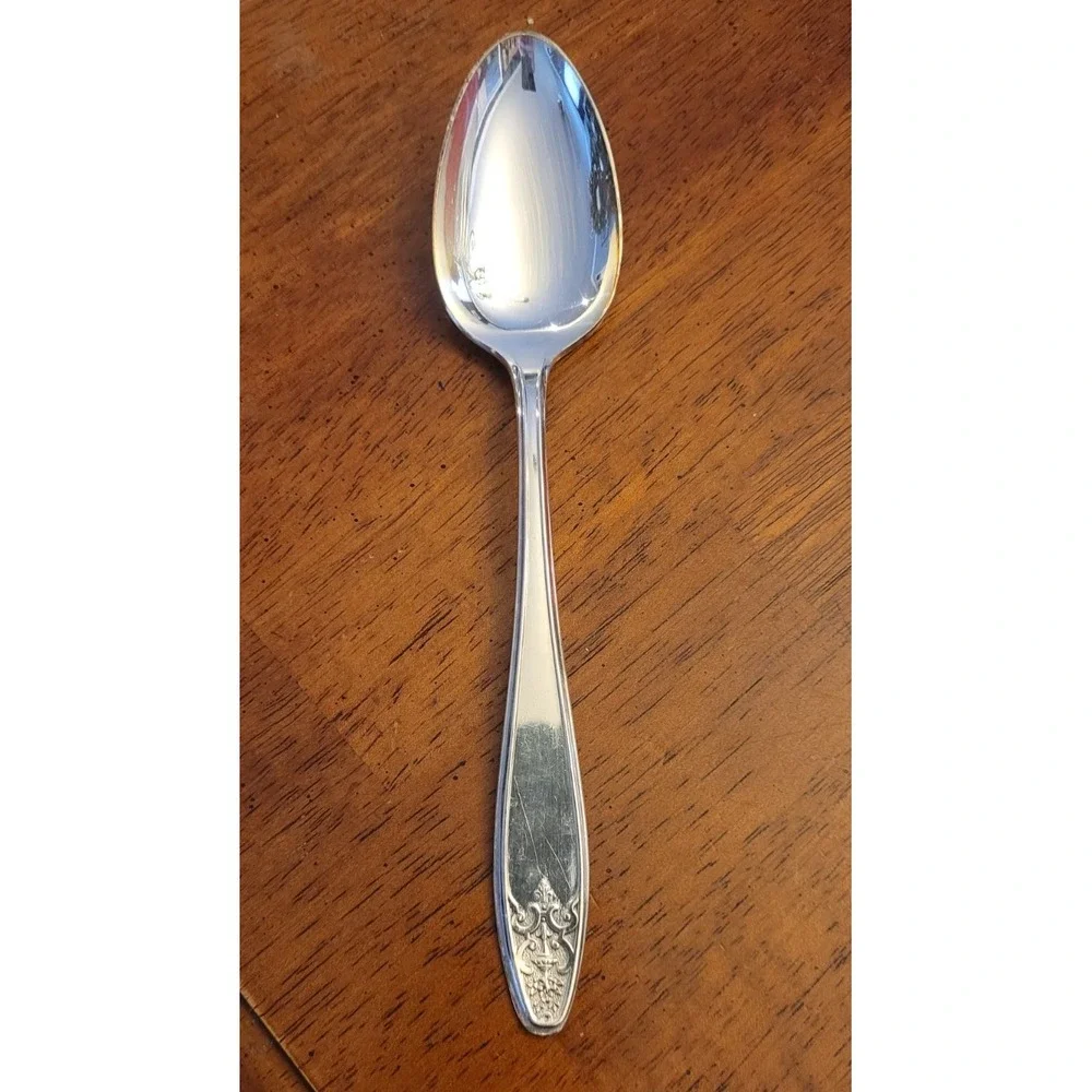 lady doris silverplate Serving  Spoon W M Rogers
